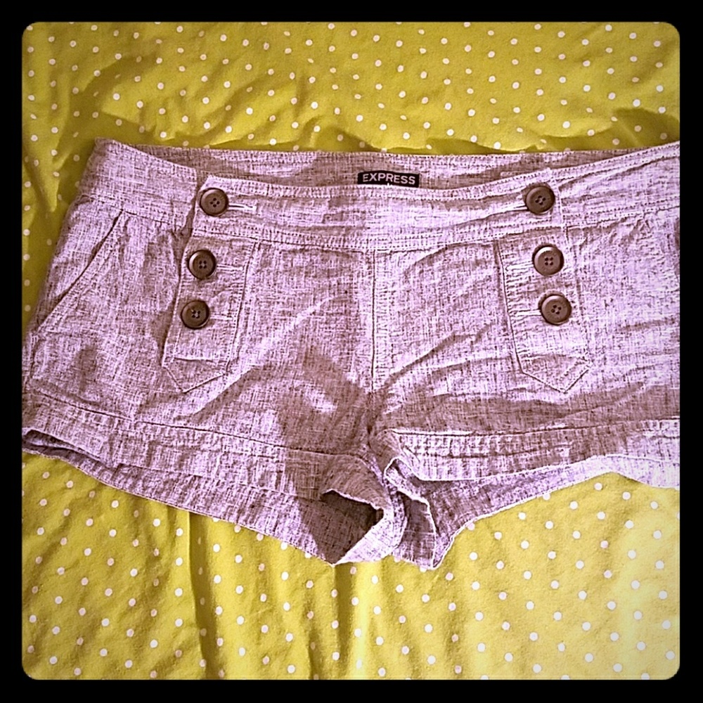 Lowrise front button up shorts *gently used*